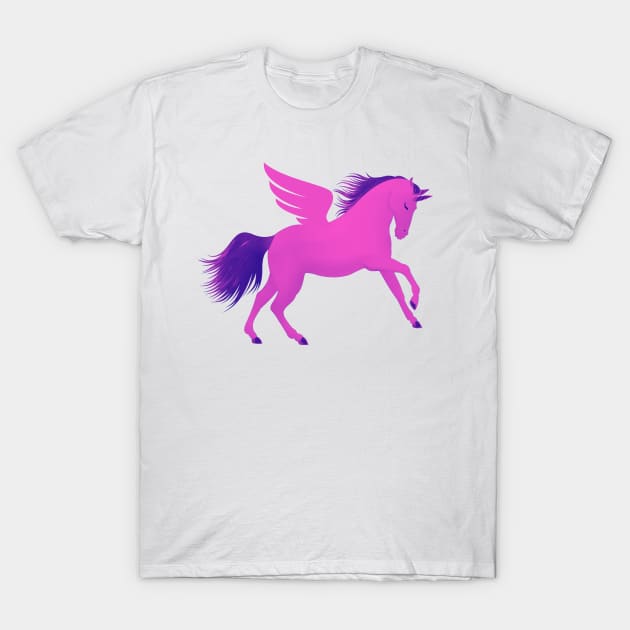 Purple Pink Unicorn, Mythical Creature T-Shirt by ViralAlpha